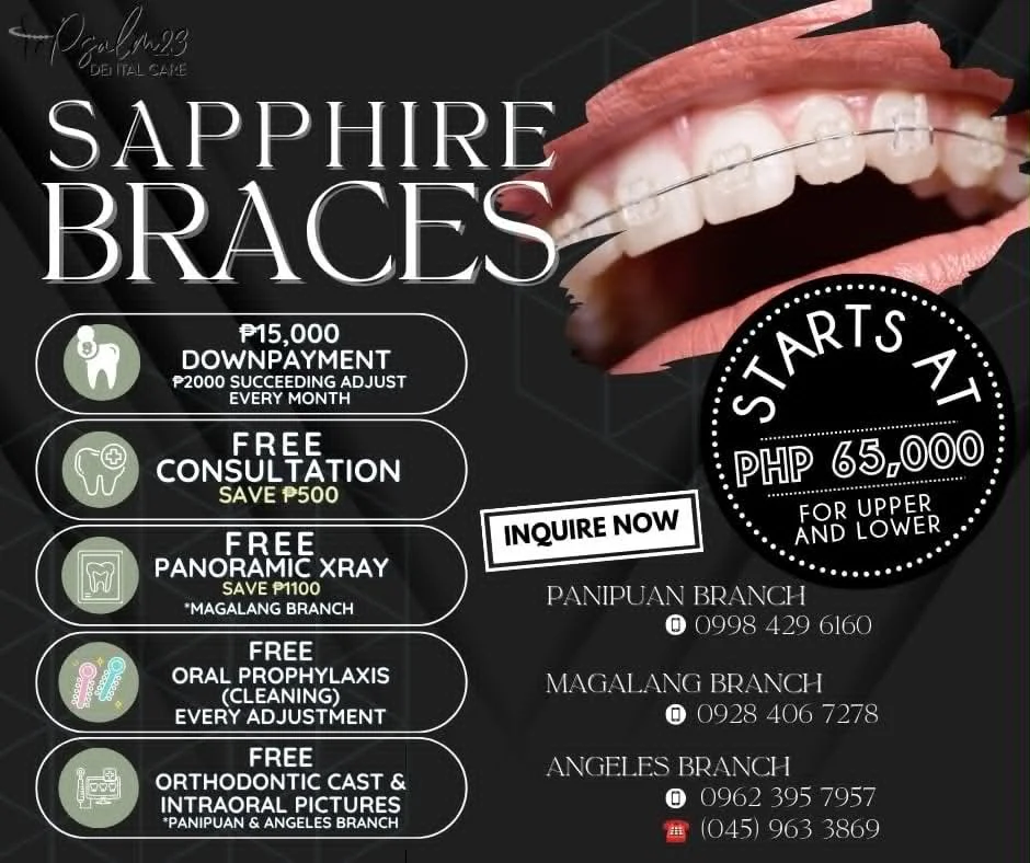 Sapphire Braces Promo